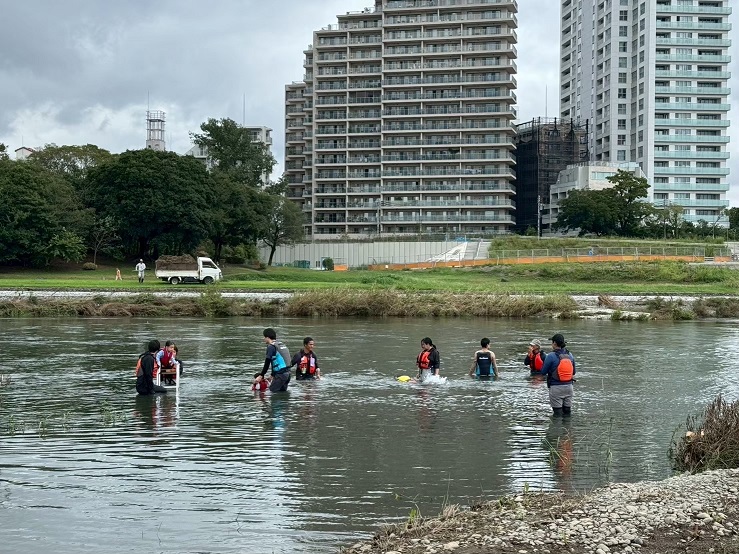 夏休み多摩川教室（多摩川）